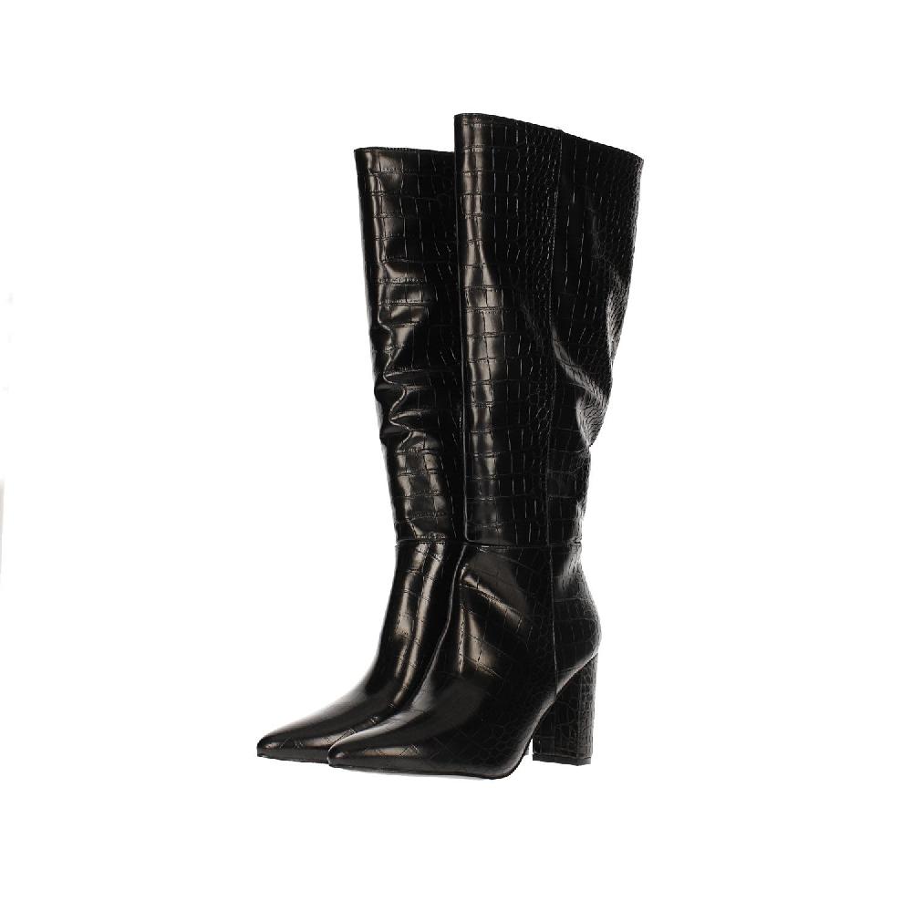 Tata Italia Stivali Alti Con Stampa Animalier.Tacco Alto 8.5cm