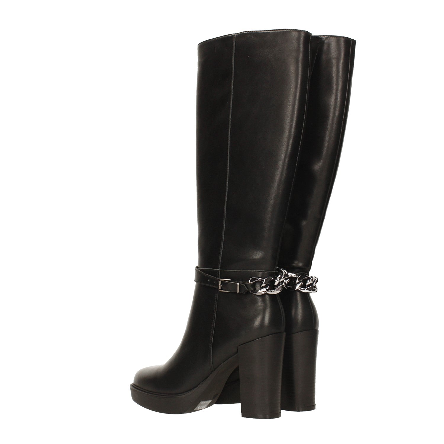 Tata Italia Stivali Con Catena Cromata. Tacco Alto 10cm