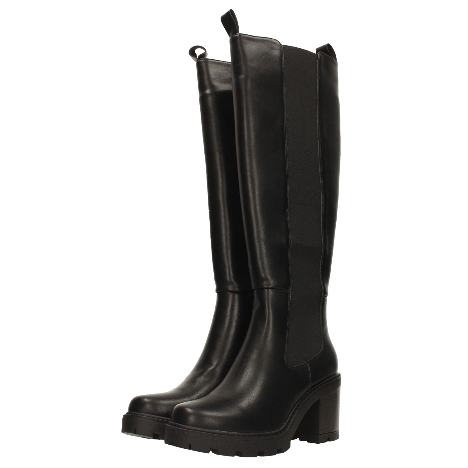 Tata Italia Stivali Con Inserto In Tessuto. Tacco Alto 8cm