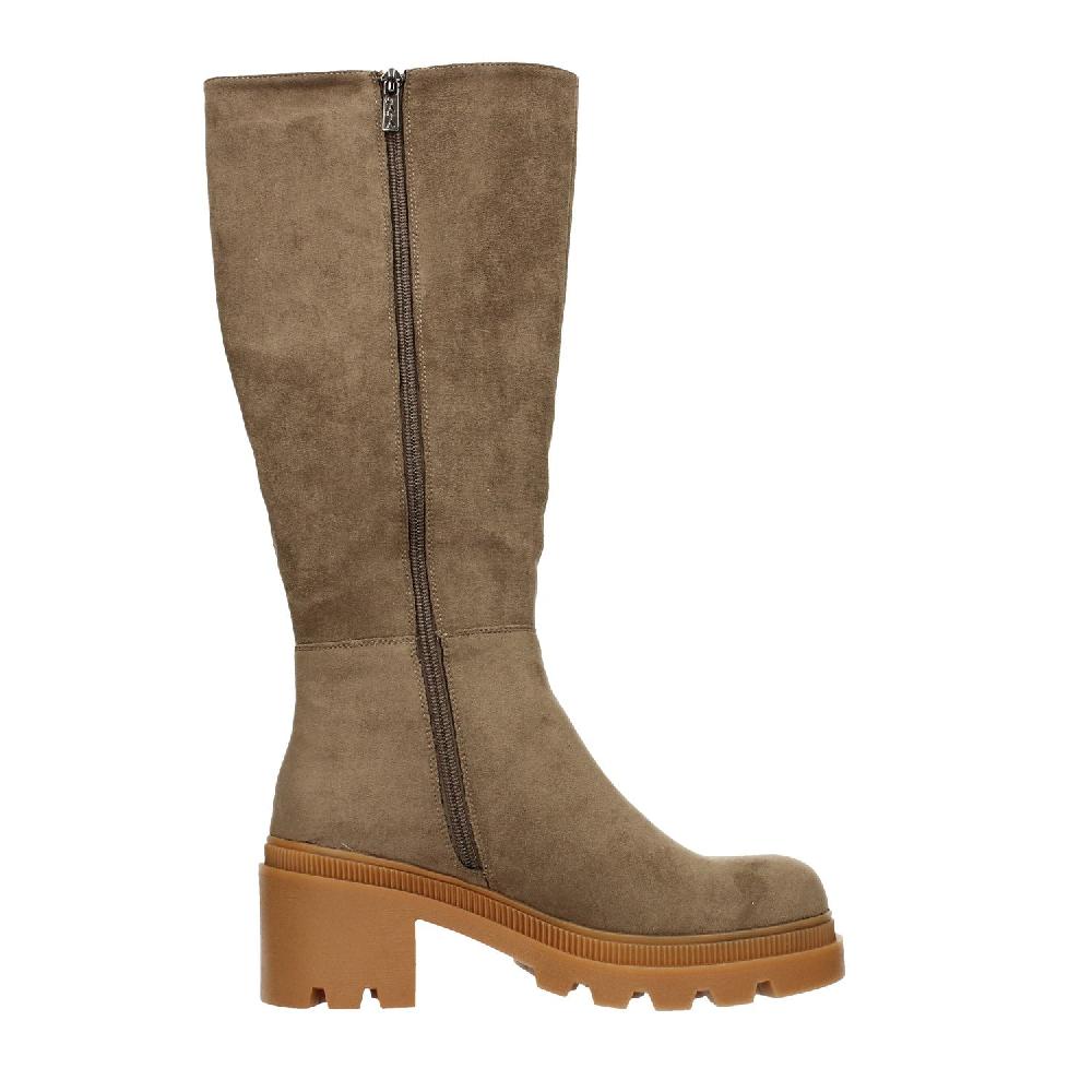 Tata Italia Stivali In Morbida Microfibra. Tacco Largo Alto 6cm