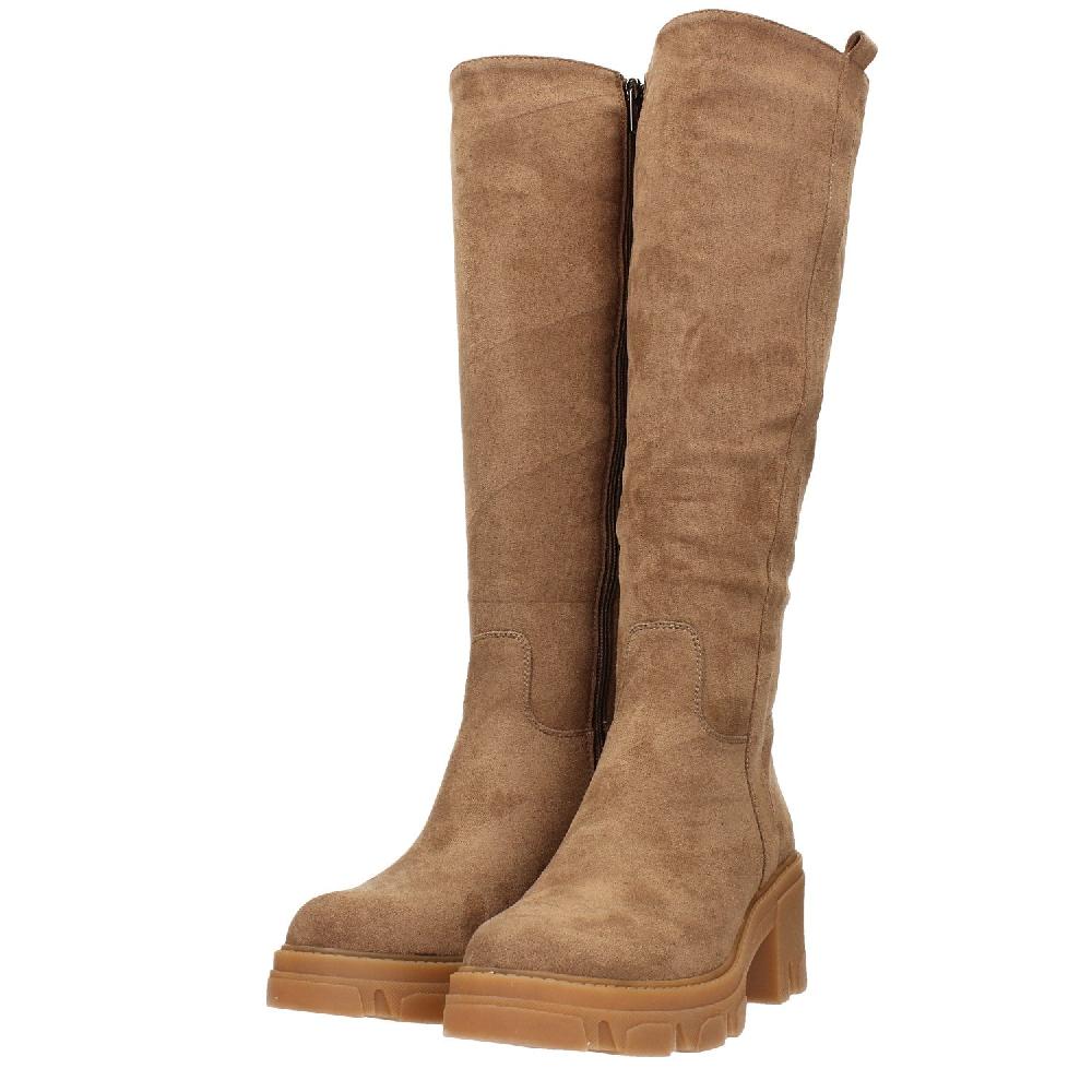 Tata Italia Stivali Scamosciati Con Suola Chunky. Tacco Alto 6cm