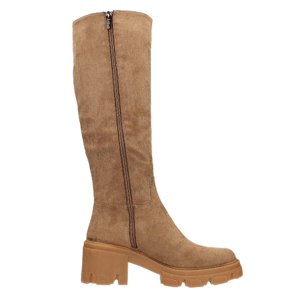 Tata Italia Stivali Scamosciati Con Suola Chunky. Tacco Alto 6cm