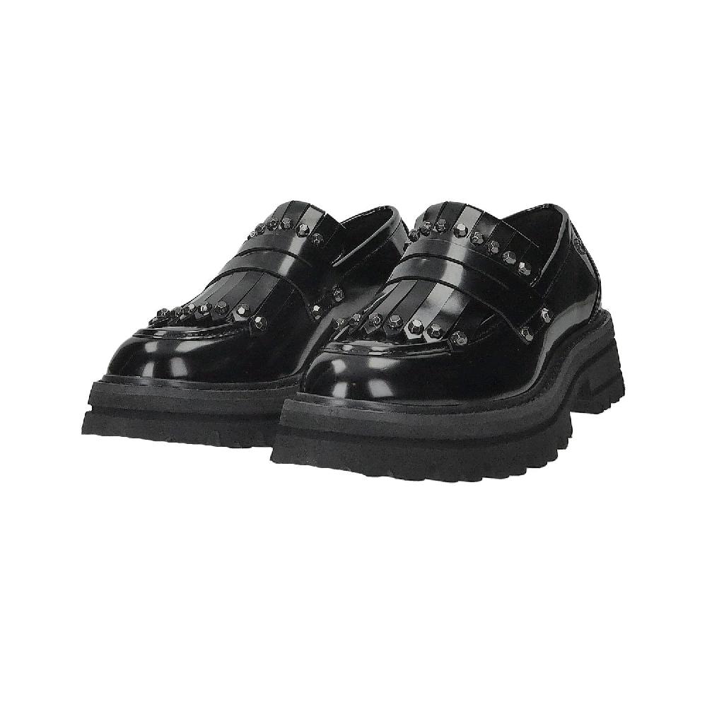 Tata Italia Mocassini Con Borchie.Tacco Alto 3cm