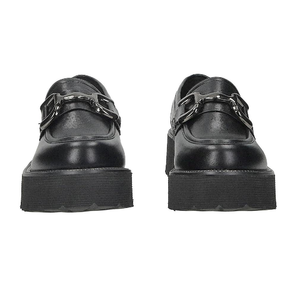 Tata Italia Mocassini Con Fibbia.Tacco Alto 4.5cm