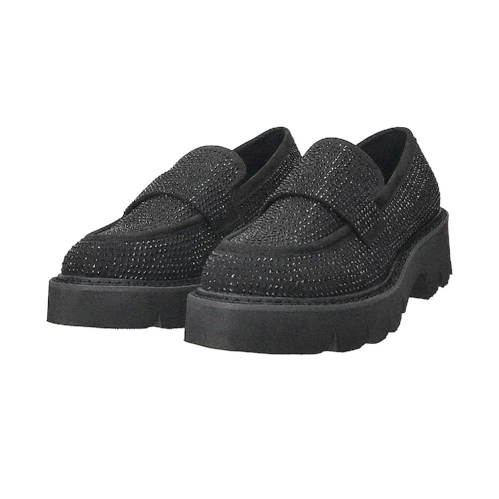 Tata Italia Mocassini Con Strass.Tacco Alto 4cm