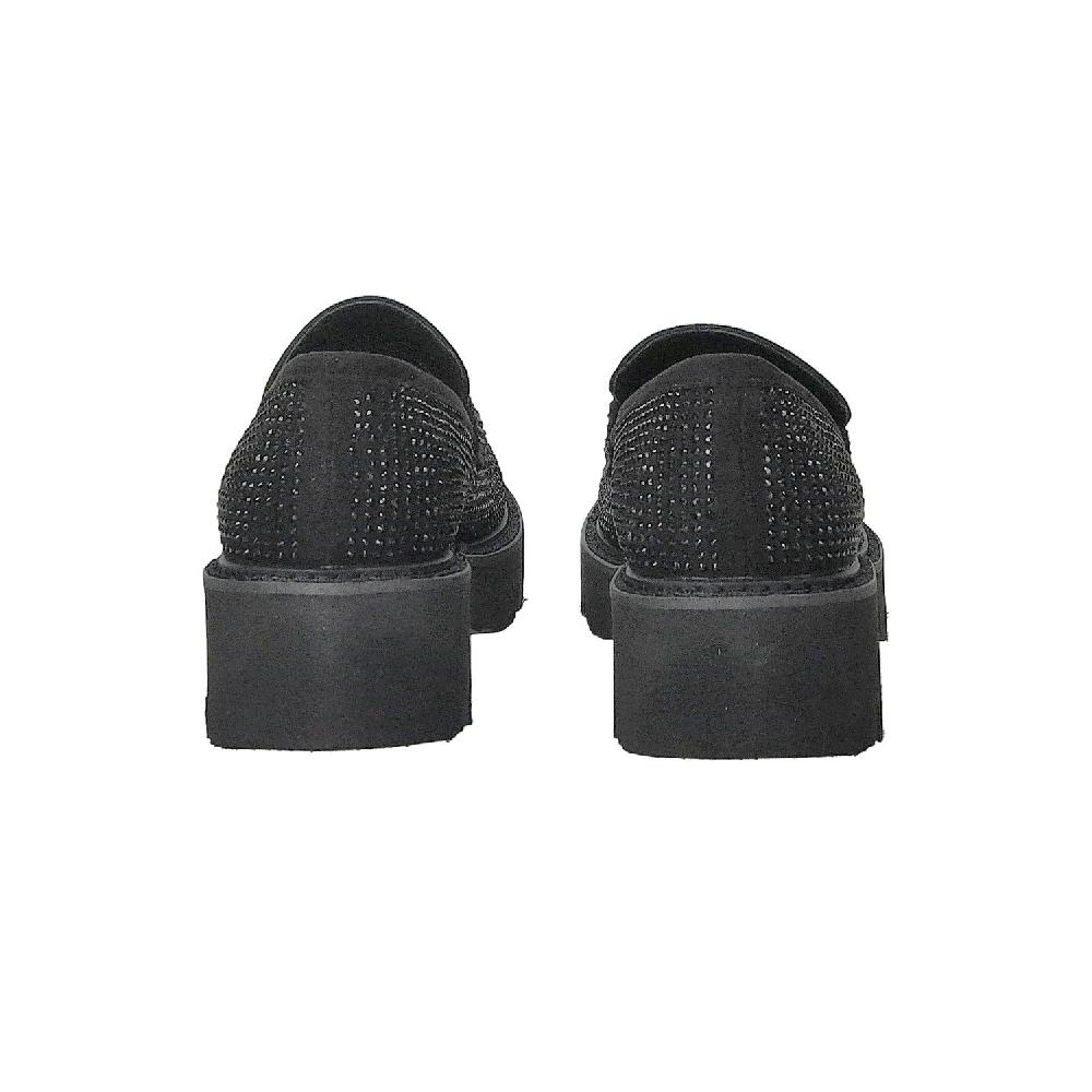 Tata Italia Mocassini Con Strass.Tacco Alto 4cm