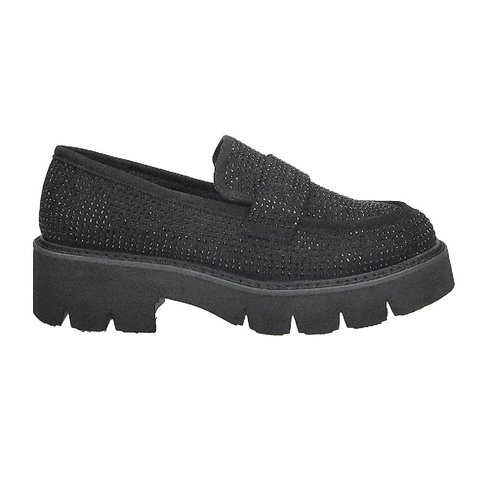 Tata Italia Mocassini con strass.Tacco alto 4cm