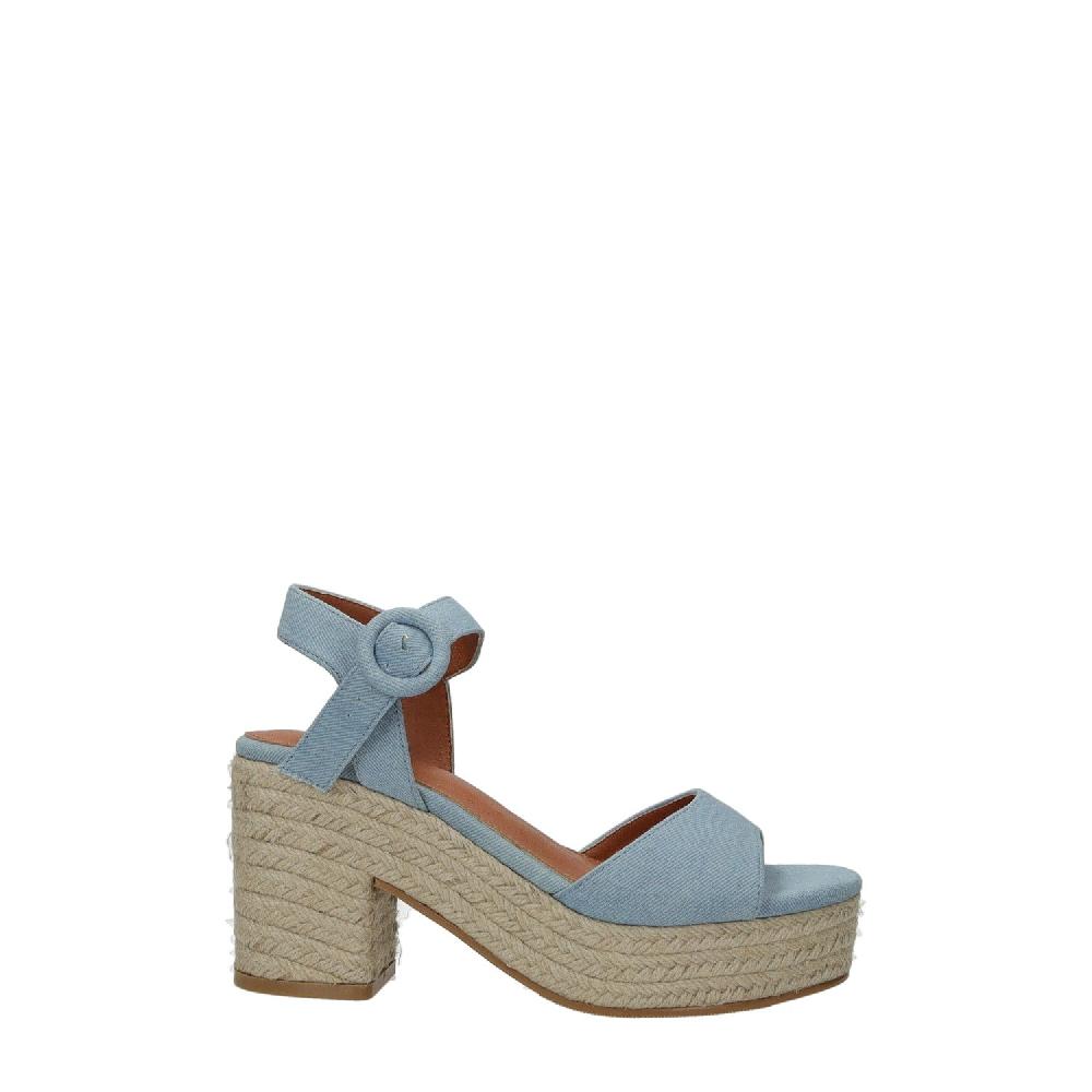 Tata Italia Sandali con zeppa e tacco in paglia