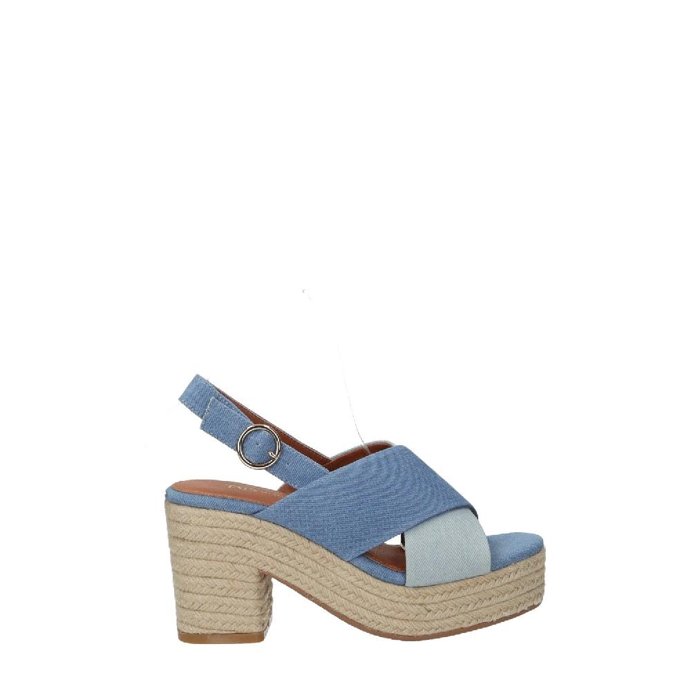 Tata Italia Sandali con zeppa e tacco in paglia