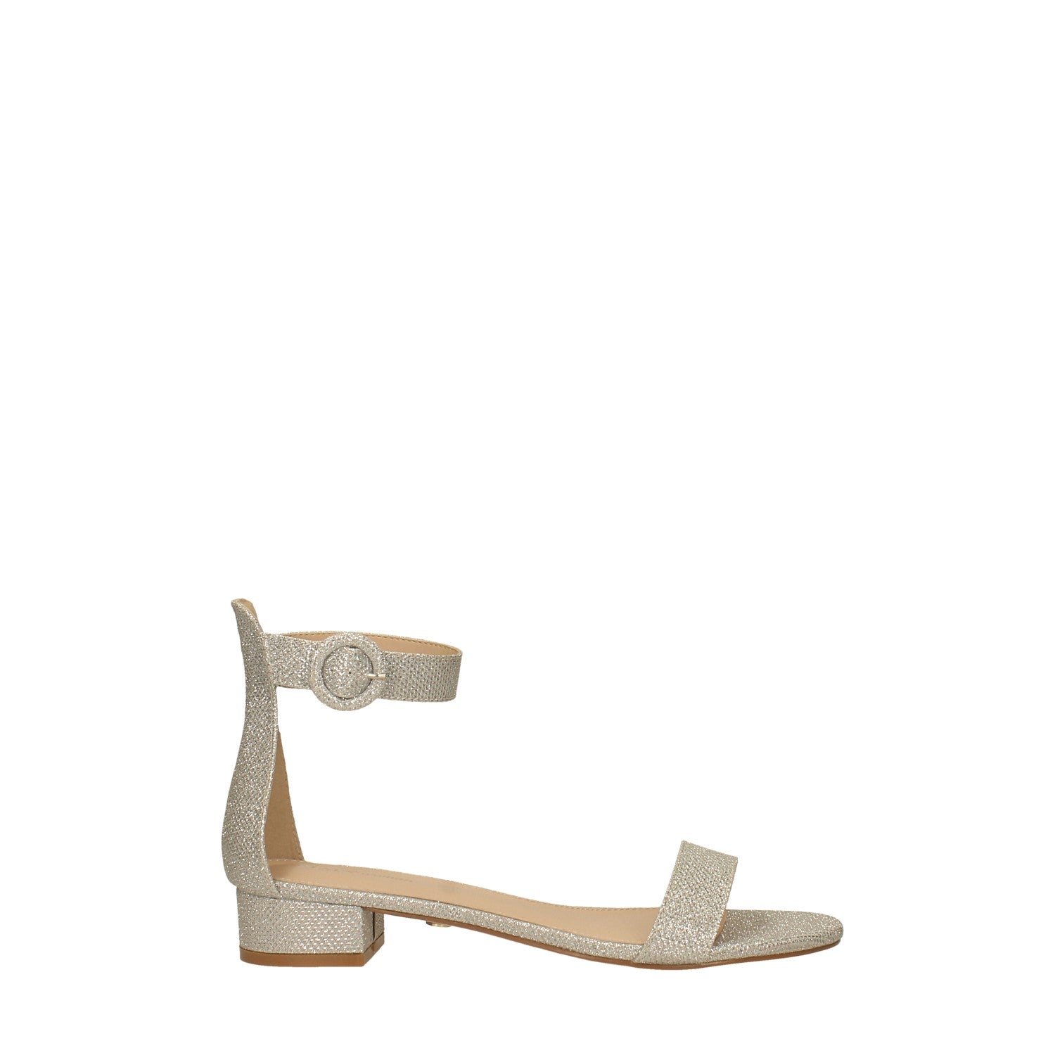 Tata Italia Sandali Oro Con Glitter. Tacco Alto 3cm