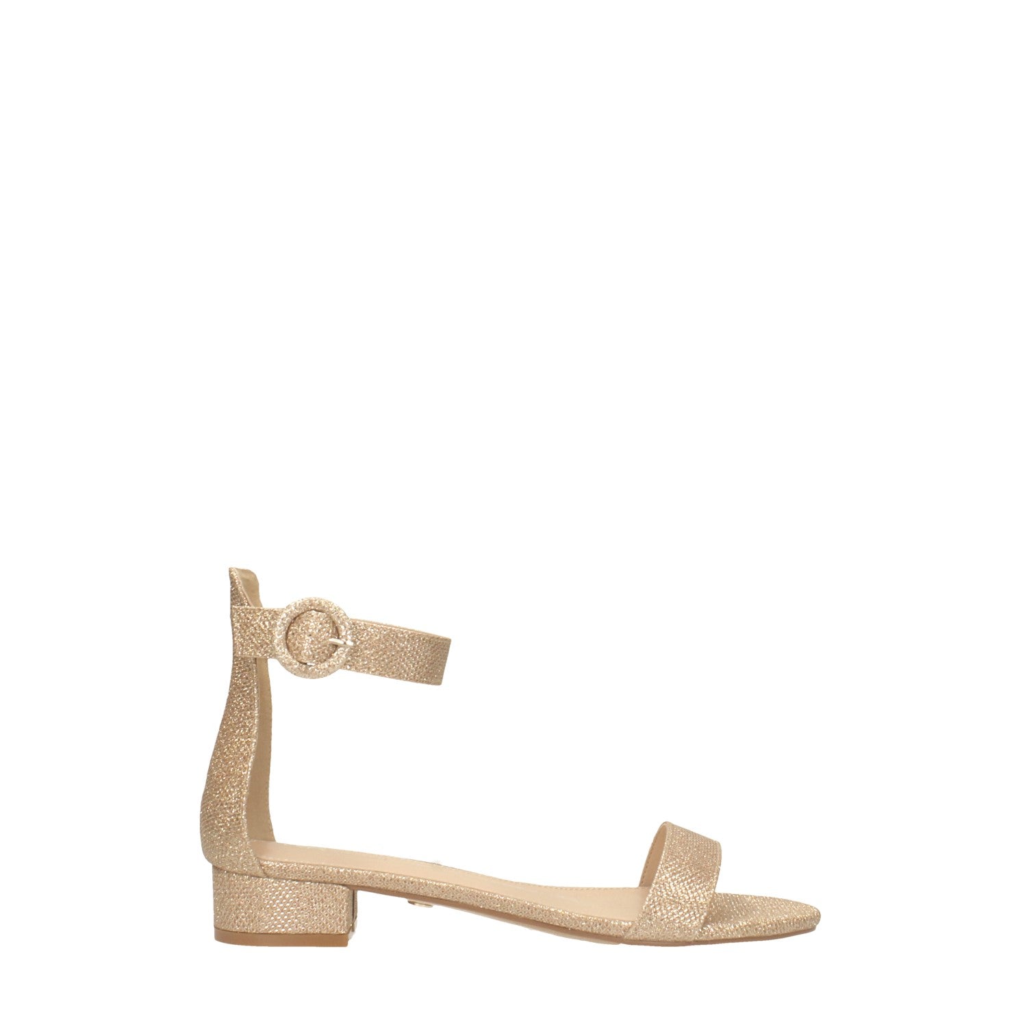 Tata Italia Sandali oro con glitter. Tacco alto 3cm