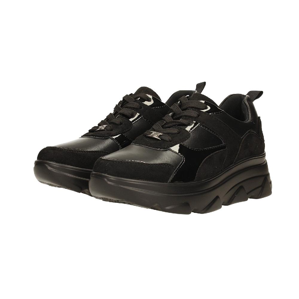 Tata Italia Sneakers Total Black. Suola Alta 5cm