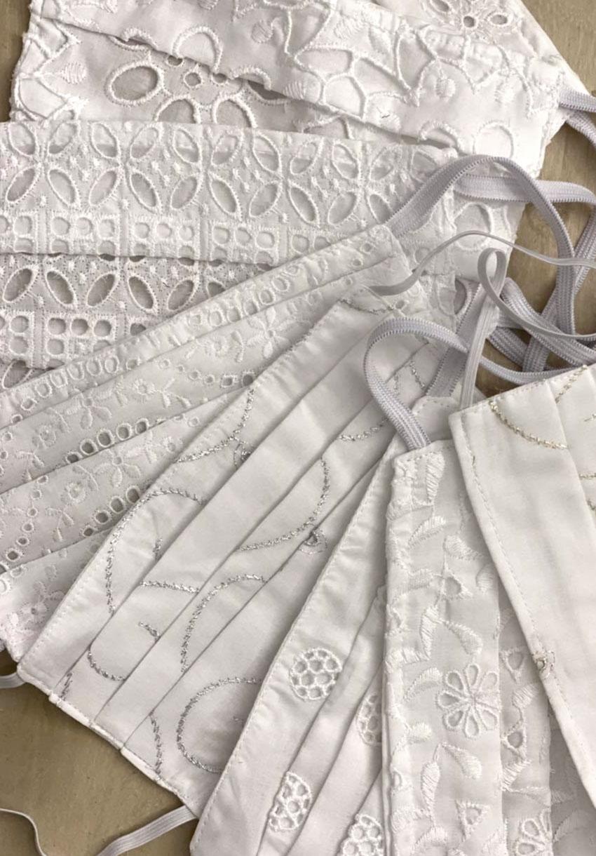 Temptation Positano Mascherine in cotone Sangallo