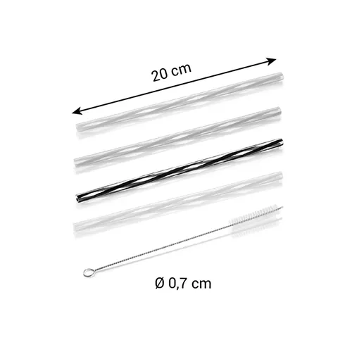 Tescoma CANNUCCE RIUTILIZZABILI CON SPAZZOLINA PER LA PULIZIA