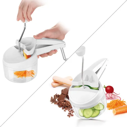 Tescoma GRATTUGIA JULIENNE A MANOVELLA CON 3 DISCHI