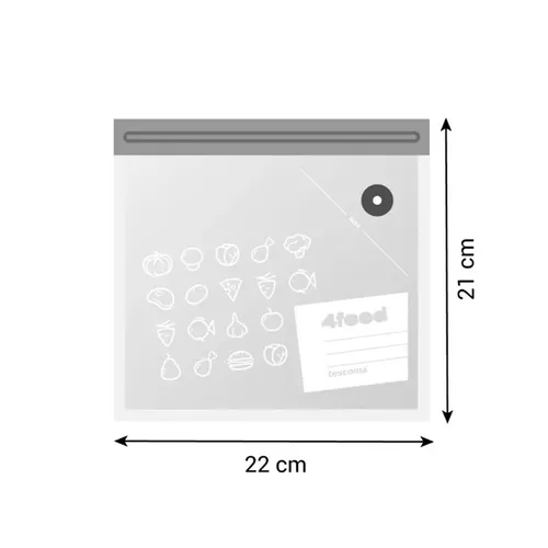 Tescoma SACCHETTI PER SOTTOVUOTO CON CHIUSURA A ZIP