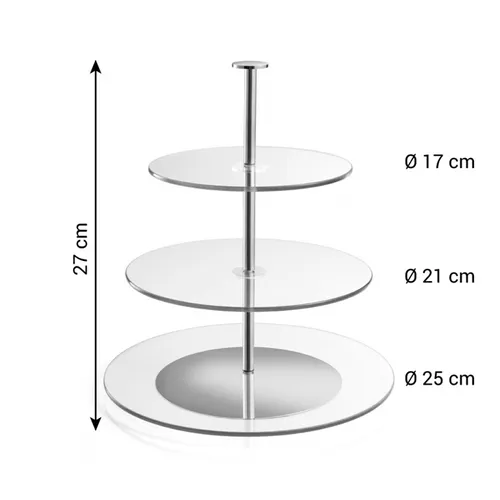 Tescoma ALZATA A 3 PIANI IN VETRO
