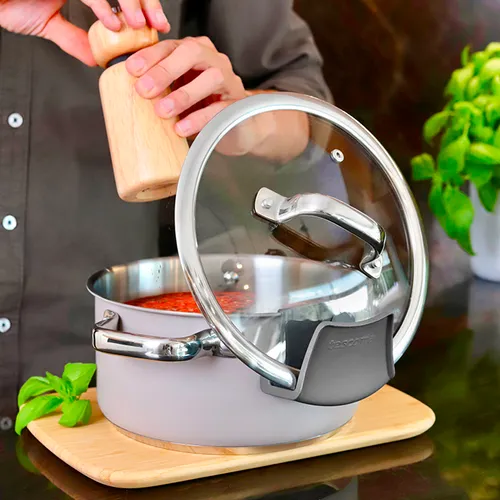 Tescoma BATTERIA DI PENTOLE TAUPE