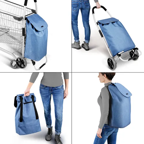 Tescoma CARRELLO PORTASPESA Blu