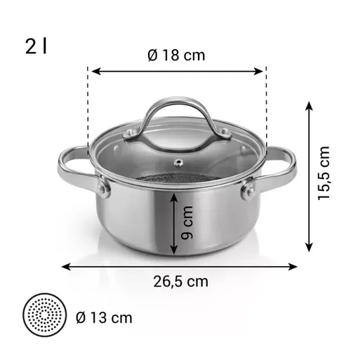 Tescoma CASSERUOLA CON COPERCHIO