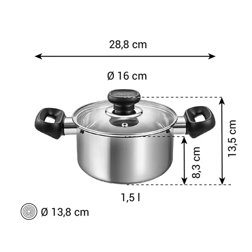 Tescoma CASSERUOLA CON COPERCHIO