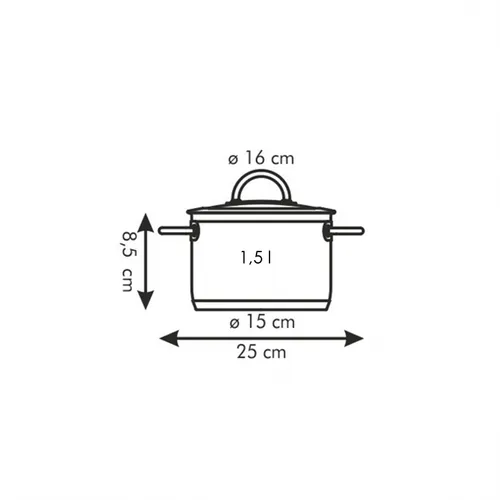 Tescoma CASSERUOLA CON COPERCHIO