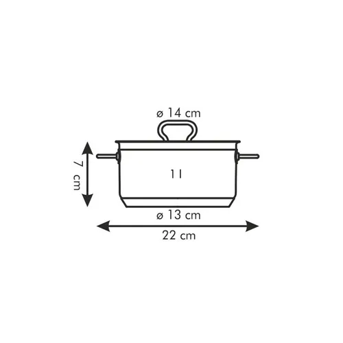 Tescoma CASSERUOLA CON COPERCHIO