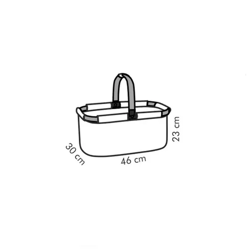 Tescoma CESTINO SHOPPING PIEGHEVOLE ROSSO