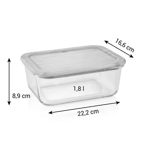 Tescoma CONTENITORE IN VETRO RETTANGOLARE