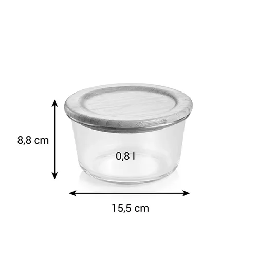 Tescoma CONTENITORE IN VETRO TONDO