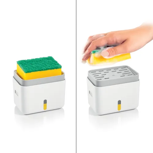 Tescoma DISPENSER PER DETERSIVO CON PORTASPUGNA