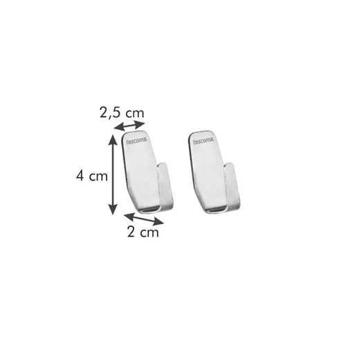 Tescoma GANCIO ADESIVO GRANDE IN ACCIAIO
