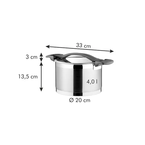 Tescoma PENTOLA CON COPERCHIO 20 CM