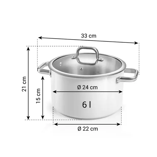 Tescoma PENTOLA CON COPERCHIO 24 CM