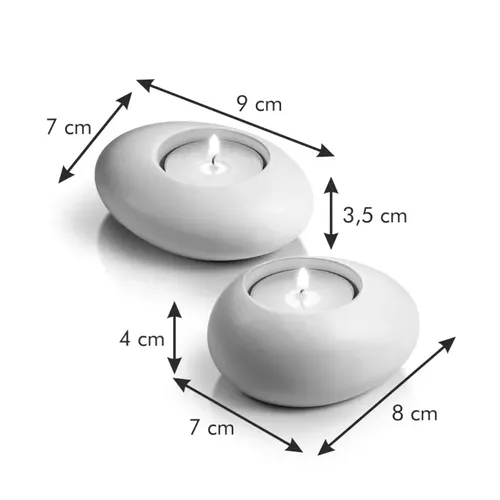 Tescoma PORTA TEALIGHT STONES GRIGIO