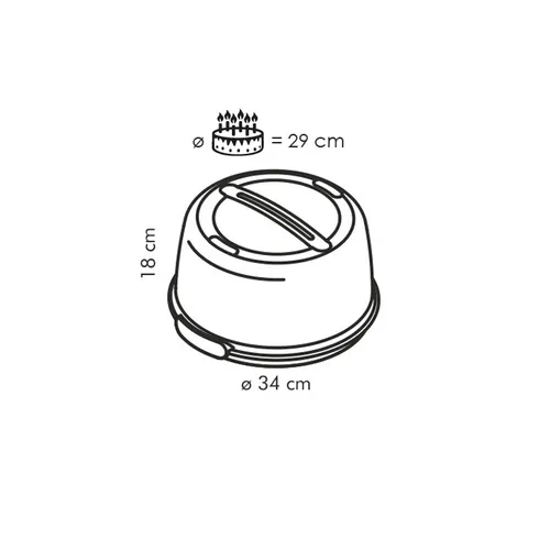 Tescoma PORTA TORTE TONDO ALTO