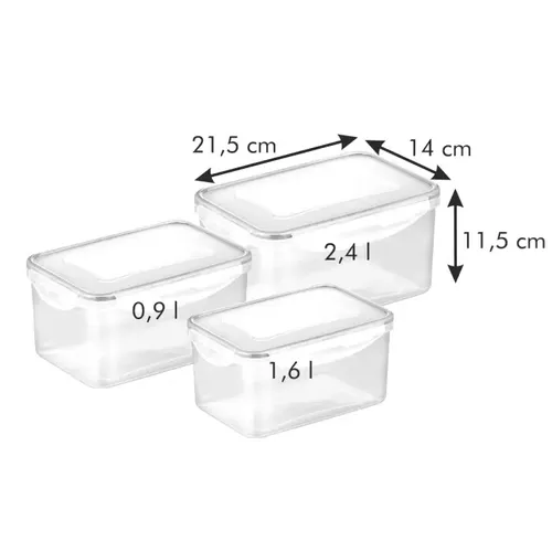 Tescoma SET 3 CONTENITORI FONDI