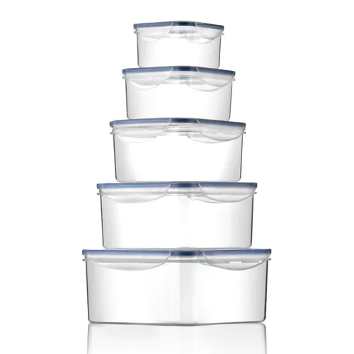 Tescoma SET 5 CONTENITORI QUADRATI