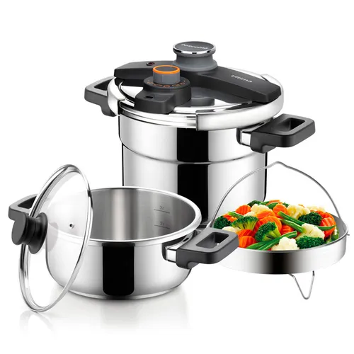 Tescoma SET PENTOLE A PRESSIONE 4+6 L