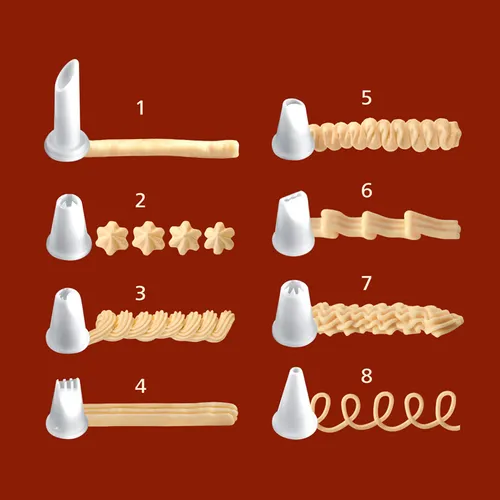 Tescoma SIRINGA PER DOLCI CON 8 BECCUCCI
