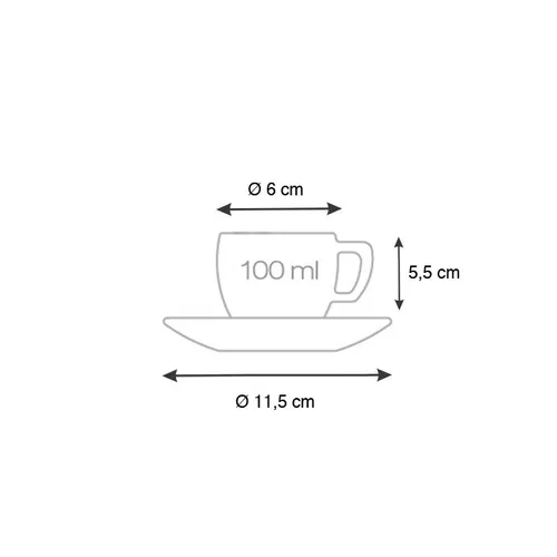 Tescoma TAZZA CAFFE' CON PIATTINO