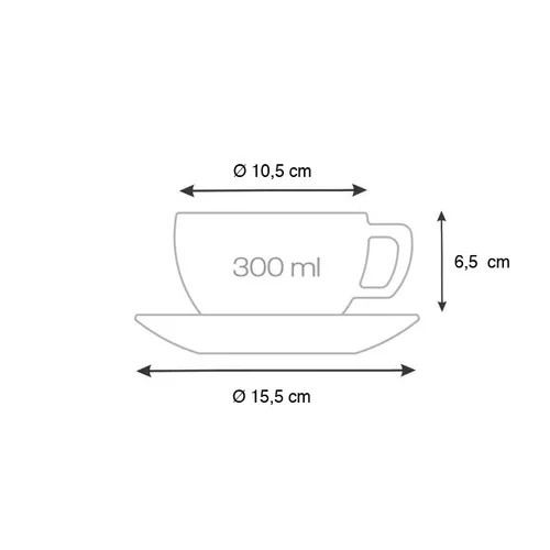Tescoma TAZZA COLAZIONE CON PIATTINO