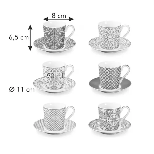 Tescoma TAZZINE DA CAFFÈ CON PIATTINO Empire