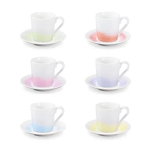 Tescoma TAZZINE DA CAFFÈ CON PIATTINO Pastels