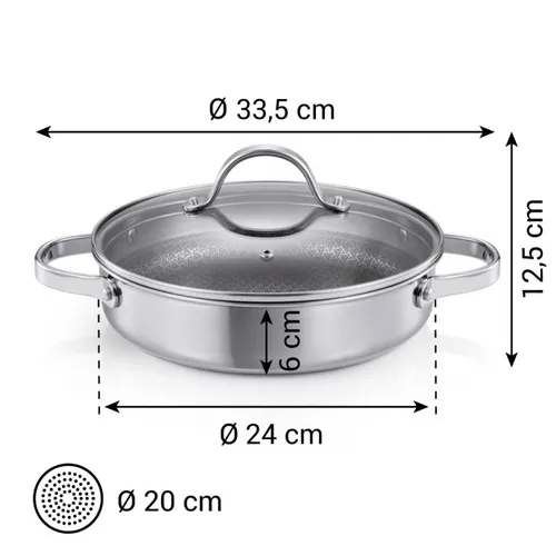 Tescoma TEGAME CON COPERCHIO 2 MANICI