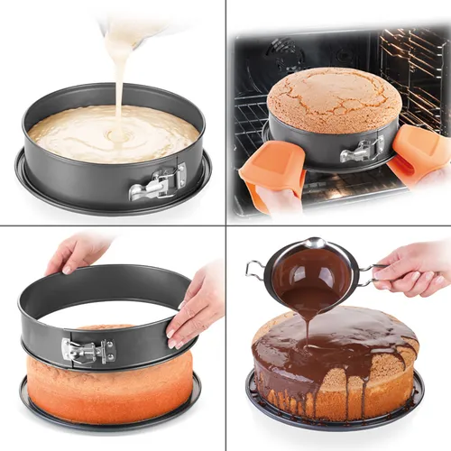 Tescoma TORTIERA APRIBILE CON FONDO ANTIGOCCIA