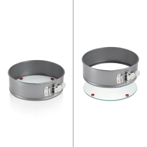 Tescoma TORTIERA APRIBILE CON FONDO IN VETRO