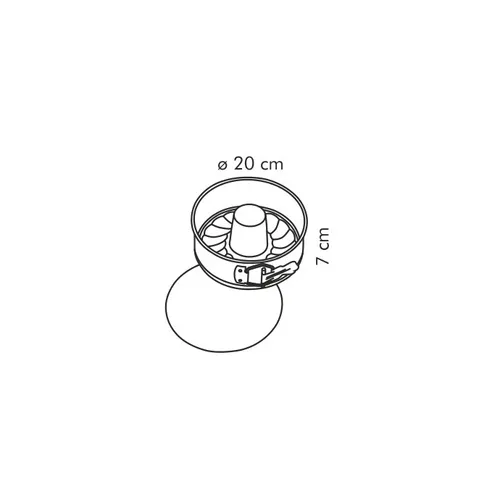 Tescoma TORTIERA APRIBILE DOPPIO FONDO