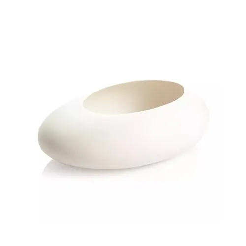 Tescoma VASO OVALE BASSO STONES BIANCO
