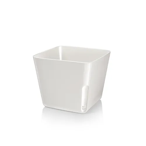 Tescoma VASO PER PIANTE QUADRATO BIANCO
